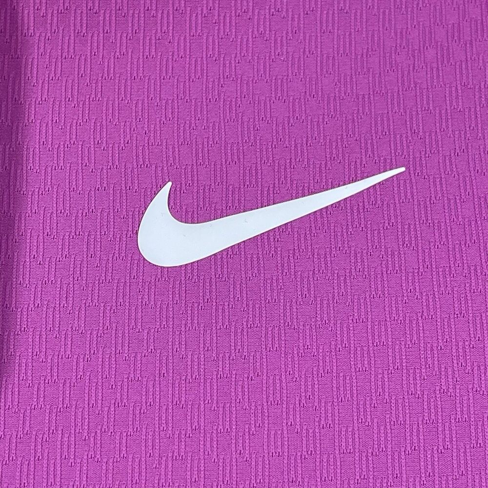 Nike Polo Shirt Men Medium Pink Fuchsia Dri-FIT ADV Slam Tennis Court Colorblock - Picture 3 of 9